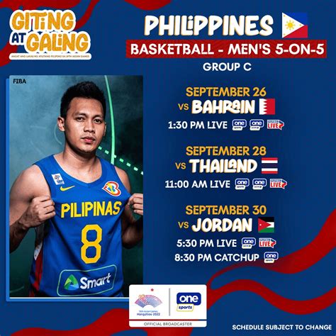 gilas pilipinas live game today|Gilas Pilipinas Live Updates, Schedule, Lineup and Game Results.